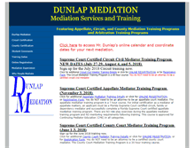 Tablet Screenshot of dunlapmediation.com